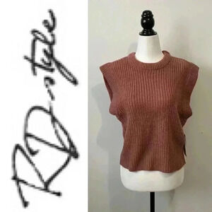 BNWT RD STYLE  Cotton blend oversized Vest size Xs